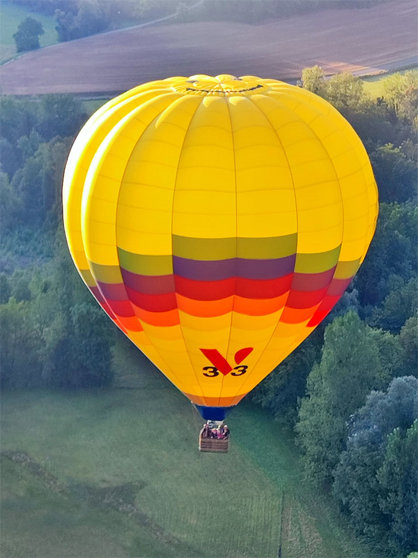 Montgolfière dans le Jura
